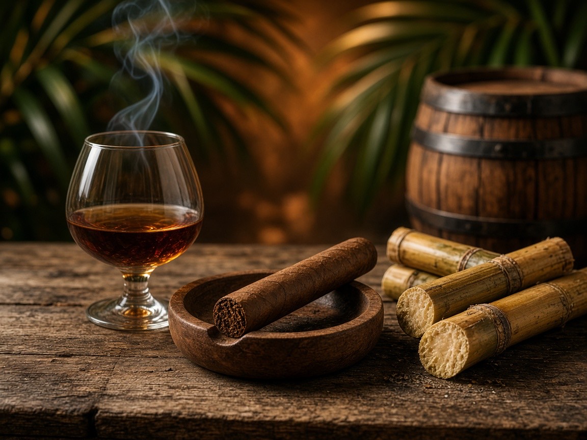 Rum: Origin, Production, and Cigar Pairing